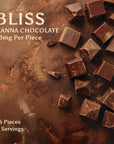 An image of pieces of organic chocolate infused with organic kanna extract made by Kanna Extract Company for sale with wholesale and bulk sceletium tortuosum