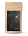 Front view of BLISS Kanna Chocolate by Kanna Extract Co. – Organic dark chocolate infused with 25mg BLISS Kanna Extract (Sceletium tortuosum) per serving. Formulated for calming and relaxing effects. Contains 16 pieces (32 grams) per pouch. Gluten-free, dairy-free, soy-free, and vegan. Available for bulk and wholesale purchasing.
