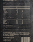 The back package label for Kanna Extract Company’s organic Lift Kanna Chocolate with 16 pieces included. Text states the supplement facts, ingredients, warnings and pricing to purchase organic Sceletium Tortuosum retail, bulk or wholesale.