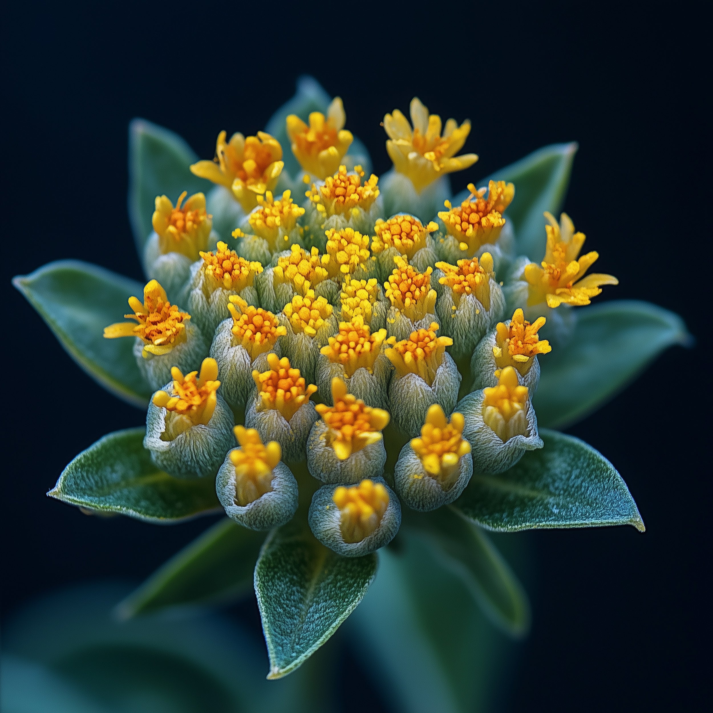 Rhodiola rosea flower rich in rosavins and salidrosides, used in Kanna Extract Co. products
