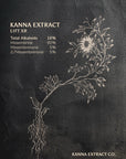 LIFT XR Kanna Extract front label: 16% total alkaloids, 150mg mesembrine per gram