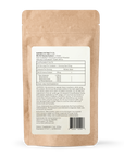 BLISS Kanna Extract pouch, back: supplement facts and alkaloid breakdown